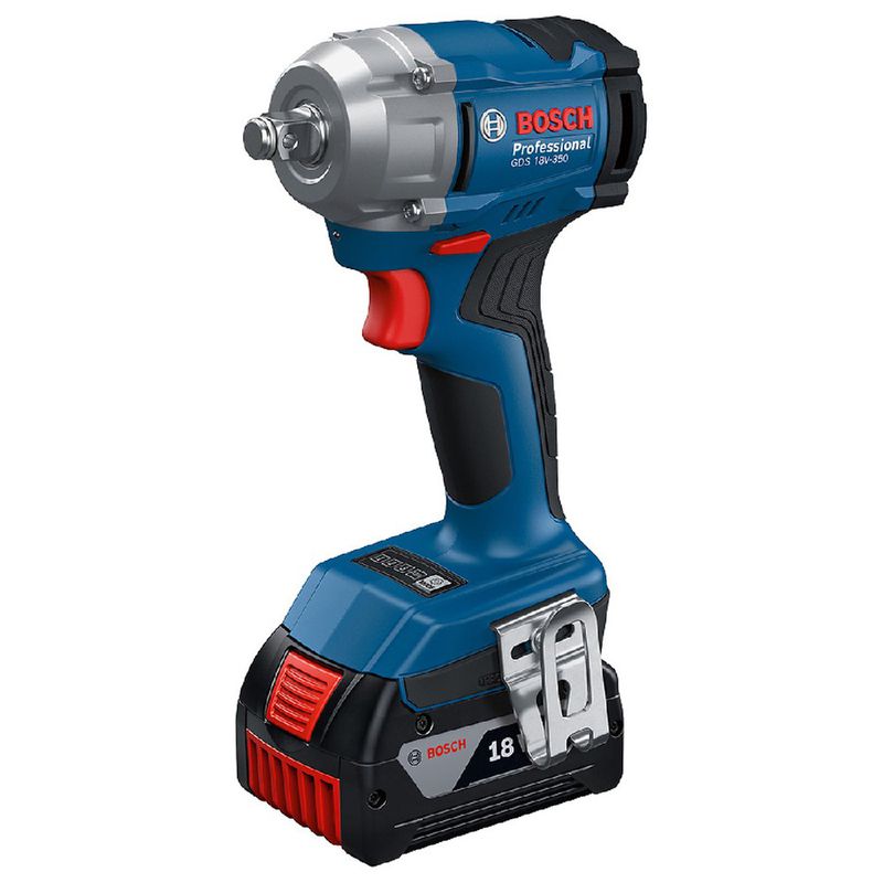 Chave de Impacto GDS 18V-350 Com Carregador e 2 Baterias (06019M50E1) - Bosch