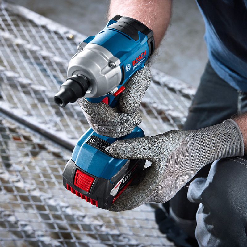 Chave de Impacto GDS 18V-350 Com Carregador e 2 Baterias (06019M50E1) - Bosch