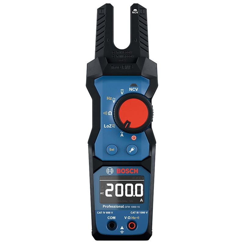 Amperímetro de Garfo TRMS - GFM 1000-15 (0601077400) - Bosch