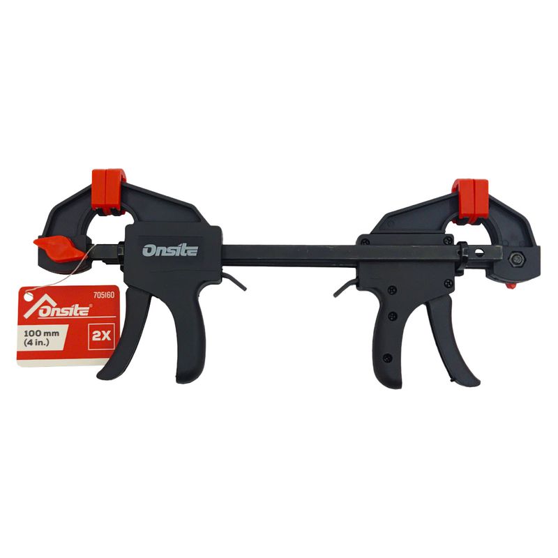 Kit 2 Grampos Marceneiro de Aperto Rápido 4'' (705160) - Onsite