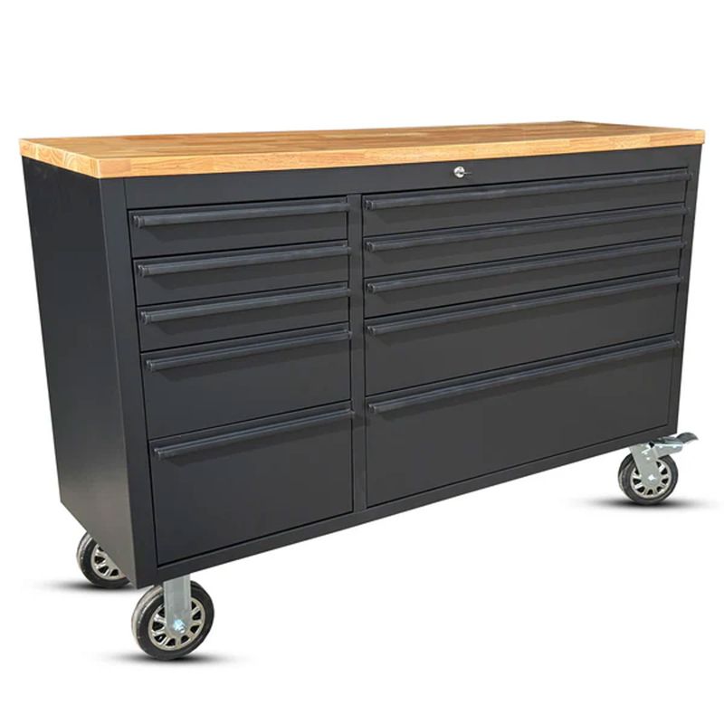 Carrinho Bancada Móvel Para Ferramentas 56'' Com 10 Gavetas Preto (UWT056B) - Ultimate Onsite