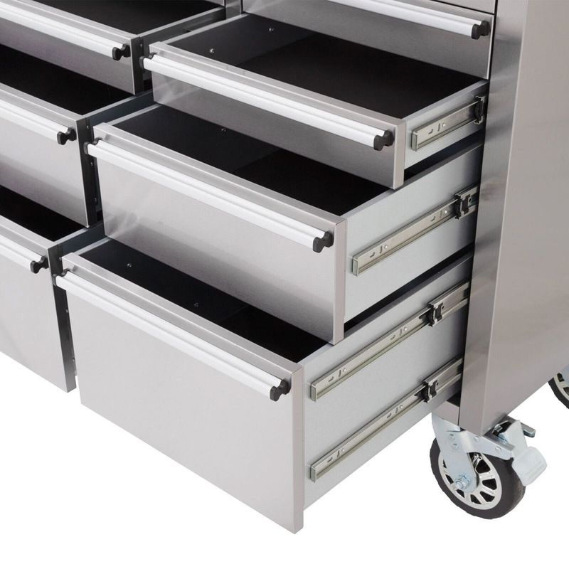 Carrinho Bancada Móvel Para Ferramentas 56'' Com 10 Gavetas Inox (UWT056S) - Ultimate Onsite