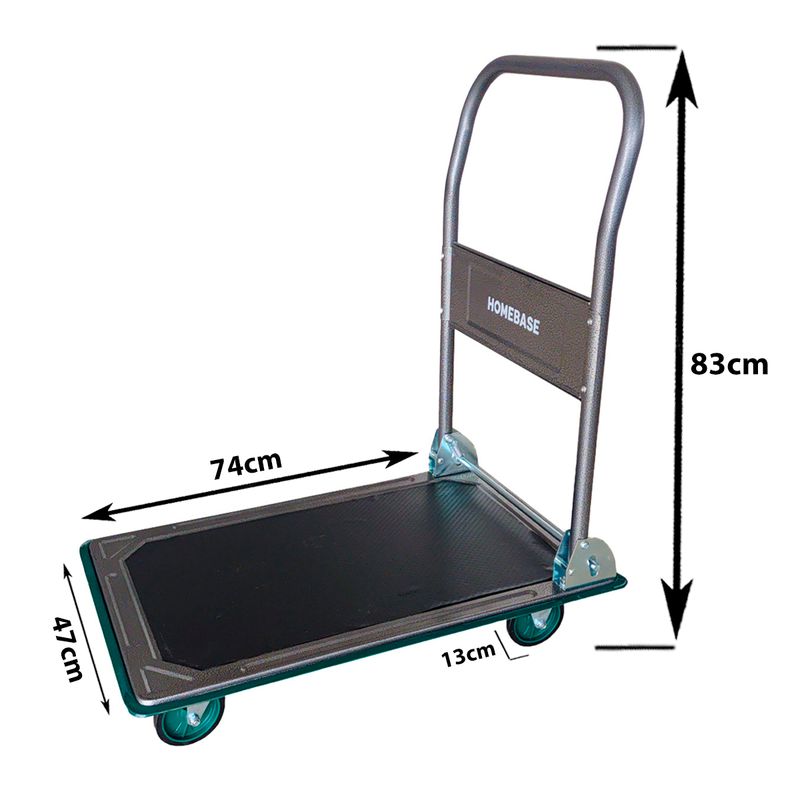 Carrinho de Carga Dobrável Plataforma Para 150kg (FPT150B) - Homebase Onsite
