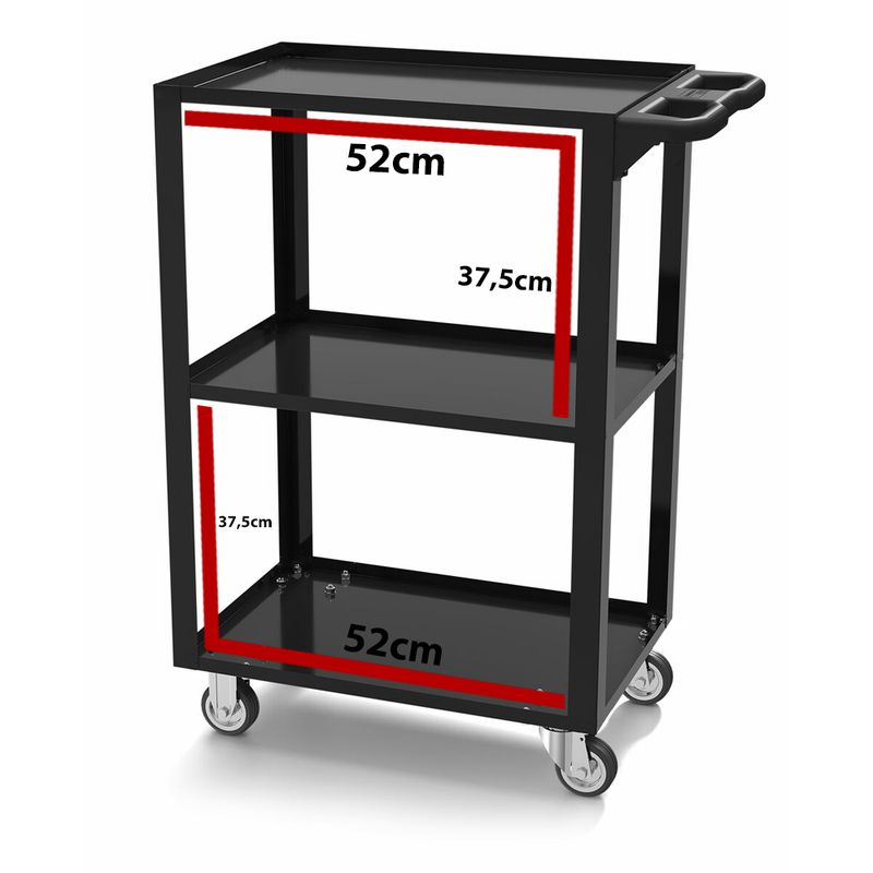 Carrinho Para Ferramentas Aberto Preto (44950/948) - Tramontina Pro