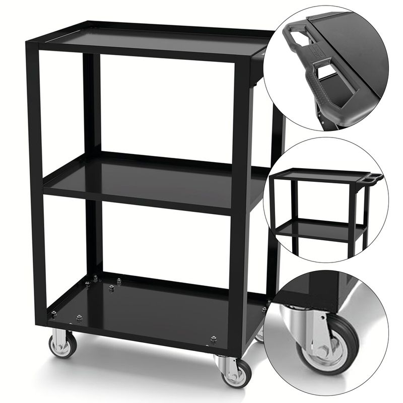 Carrinho Para Ferramentas Aberto Preto (44950/948) - Tramontina Pro