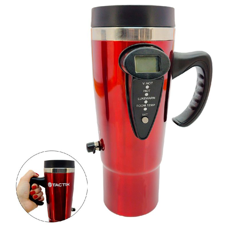 Copo Térmico Com Controle de Temperatura 12V Cores Sortidas (900089) - Tactix