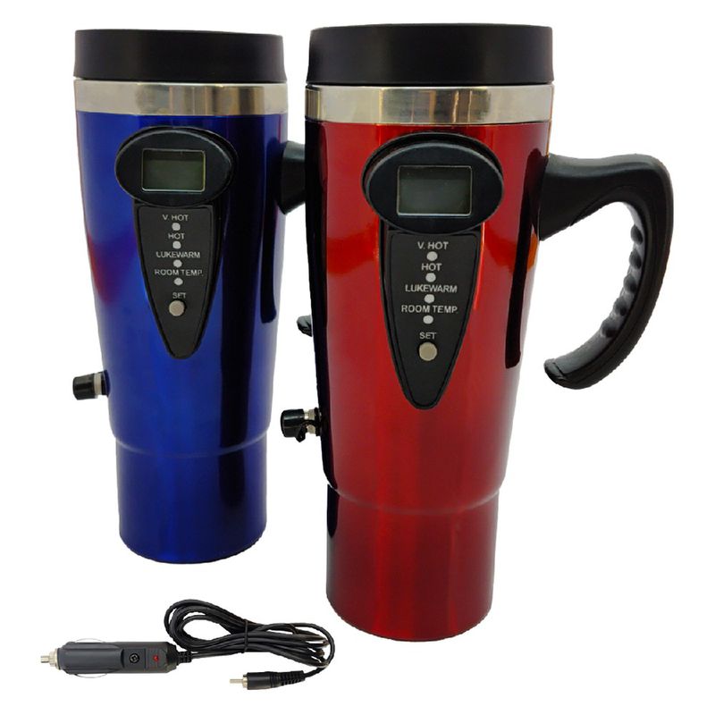 Copo Térmico Com Controle de Temperatura 12V Cores Sortidas (900089) - Tactix