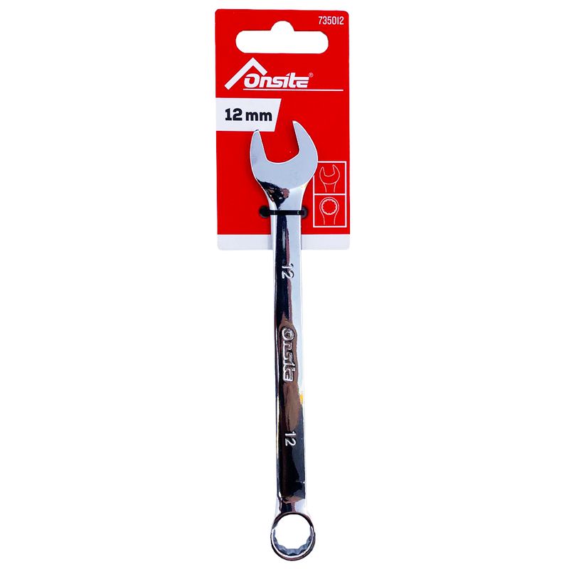 Chave Combinada em Aço Carbono 12mm (735012) - Onsite