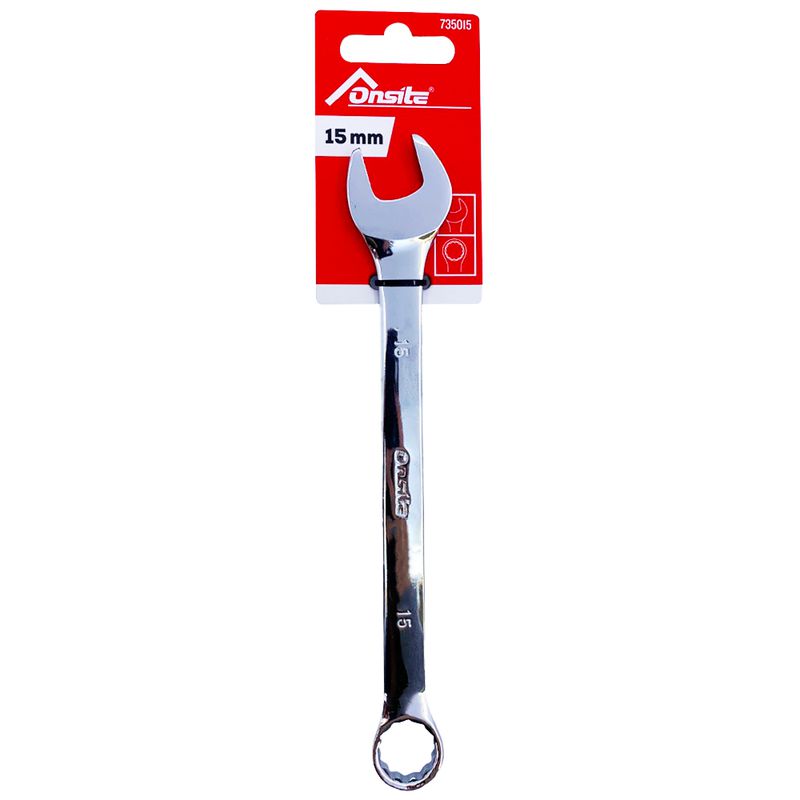 Chave Combinada em Aço Carbono 15mm (735015) - Onsite