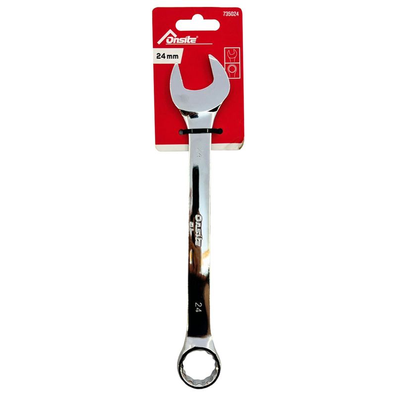 Chave Combinada em Aço Carbono 24mm (735024) - Onsite