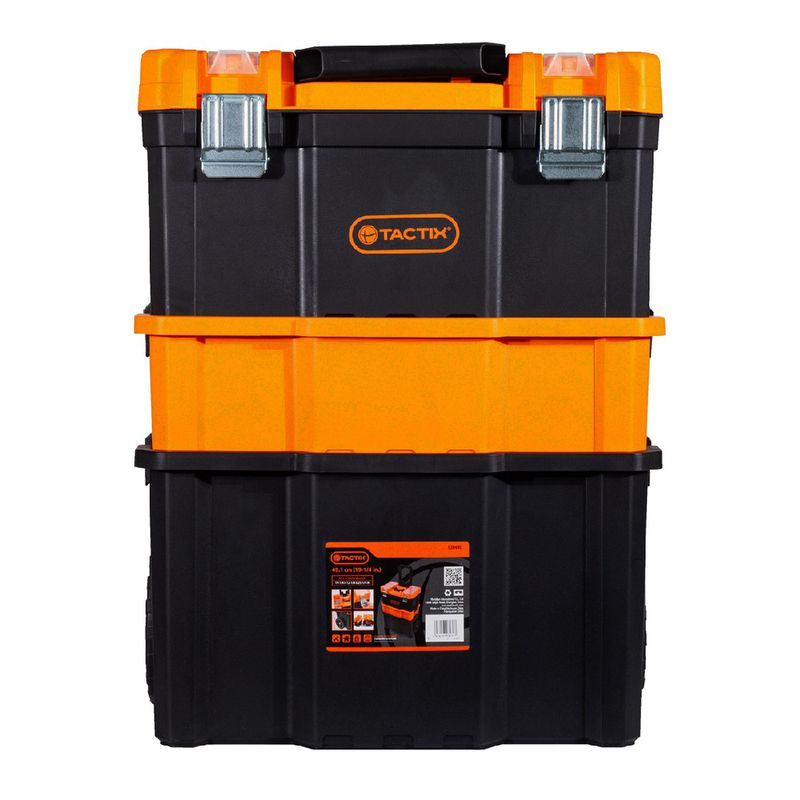 Caixa de Ferramentas Modular 3x1 Com Rodas (583,0004) - Tactix