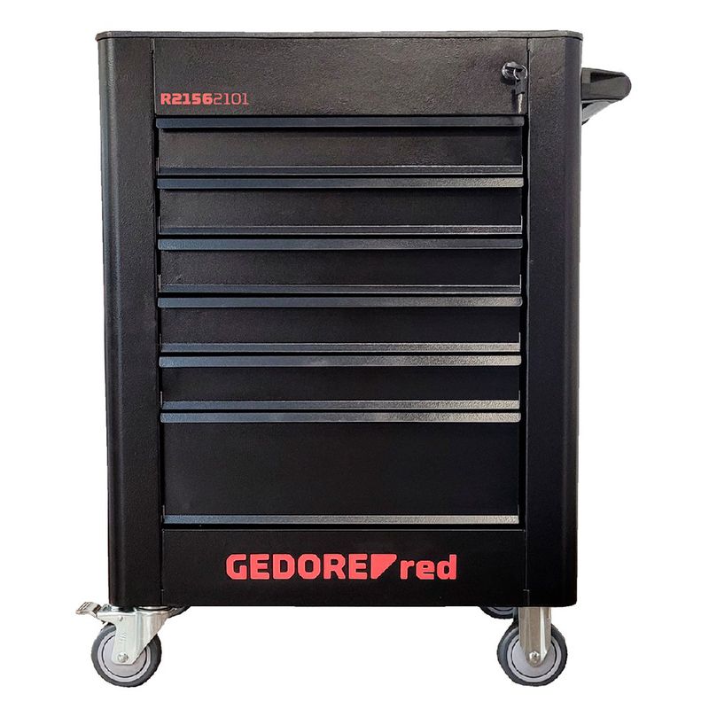 Carrinho Para Ferramentas Com 6 Gavetas e 220 Peças (R21562101) - Gedore Red