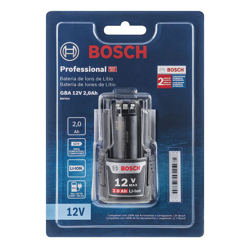 Bateria Bosch 12V GBA 12V 2,0 Ah