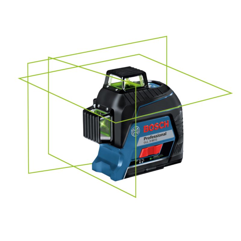 Nível a laser GLL 3-80 G, 120 m, 360º, em maleta - Bosch 
