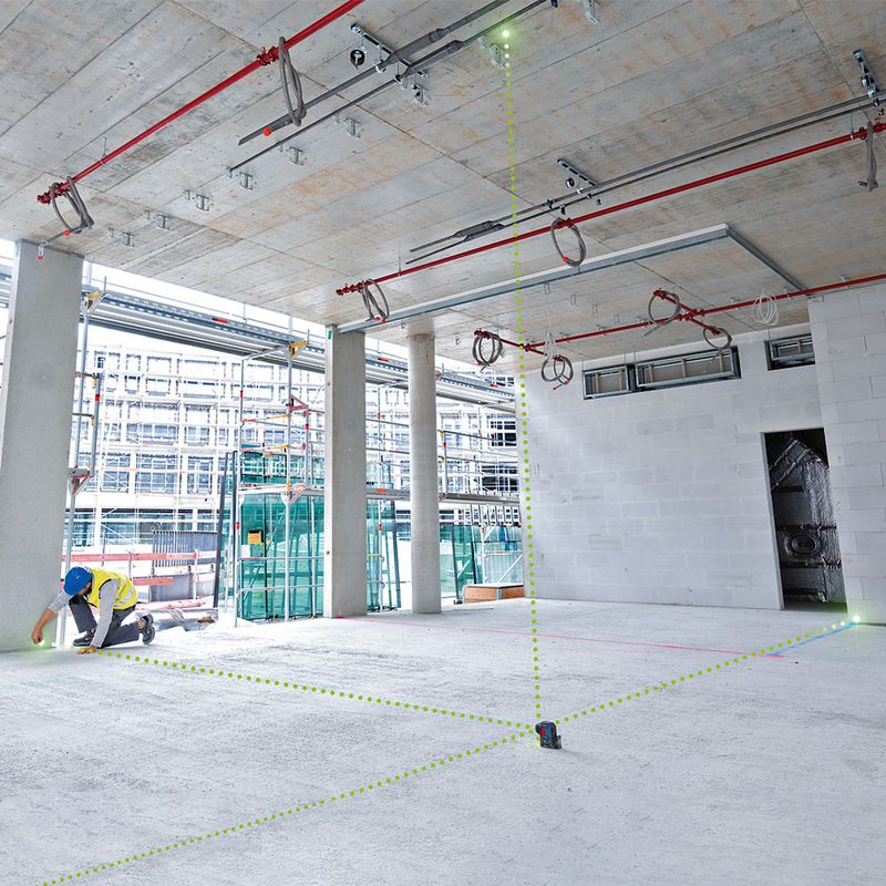 Nível a laser verde Bosch GPL 5 G de 5 pontos