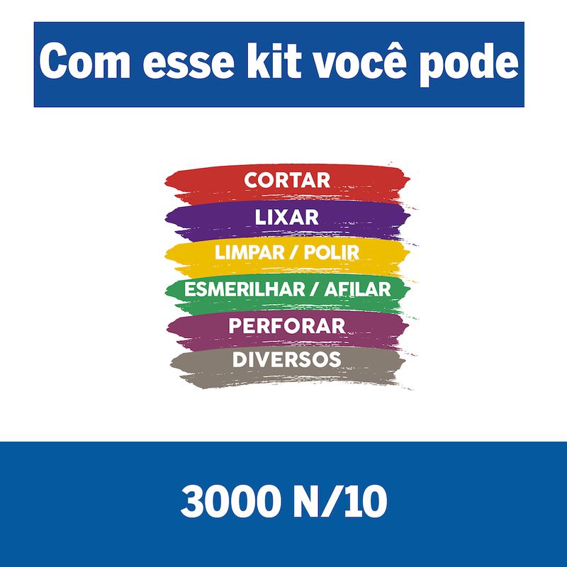 Micro Retífica Profissional Dremel 3000 Com 10 Acessórios - DREMEL 