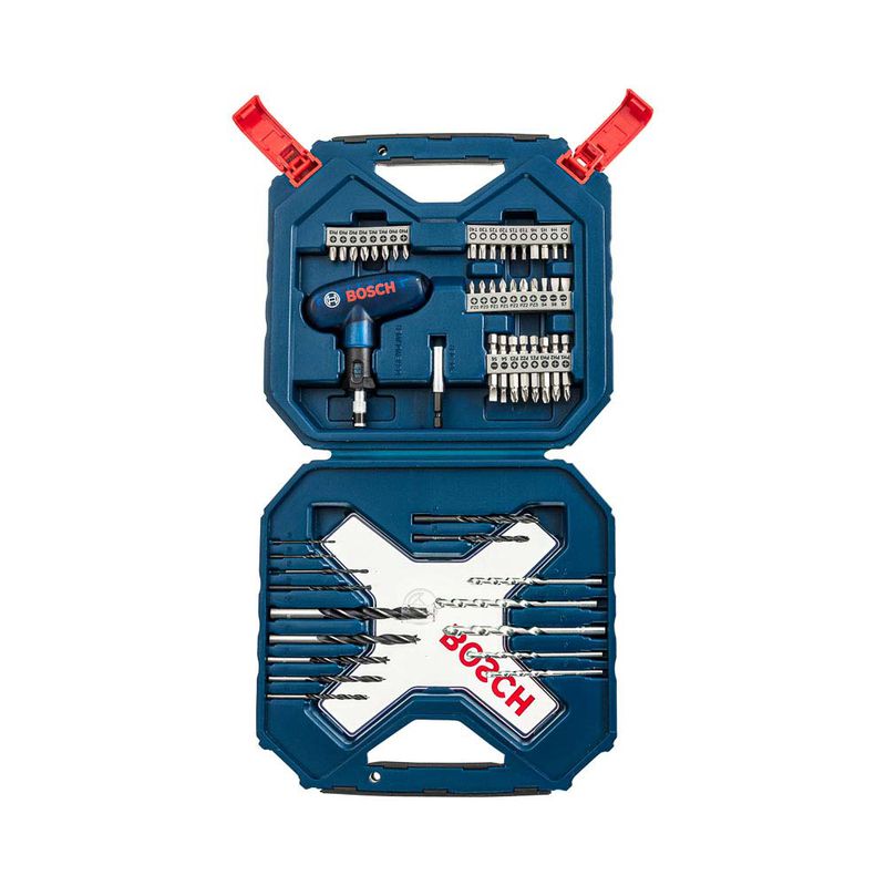 Kit de Pontas e Brocas Bosch X-Line 54 pçs