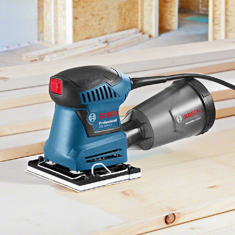 Lixadeira Orbital de Palma Bosch GSS 140-1A 180W 3 lixas