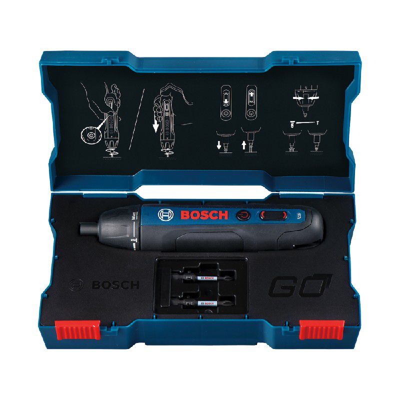 Parafusadeira a Bateria Bosch Go 3,6V BIVOLT com 2 Bits