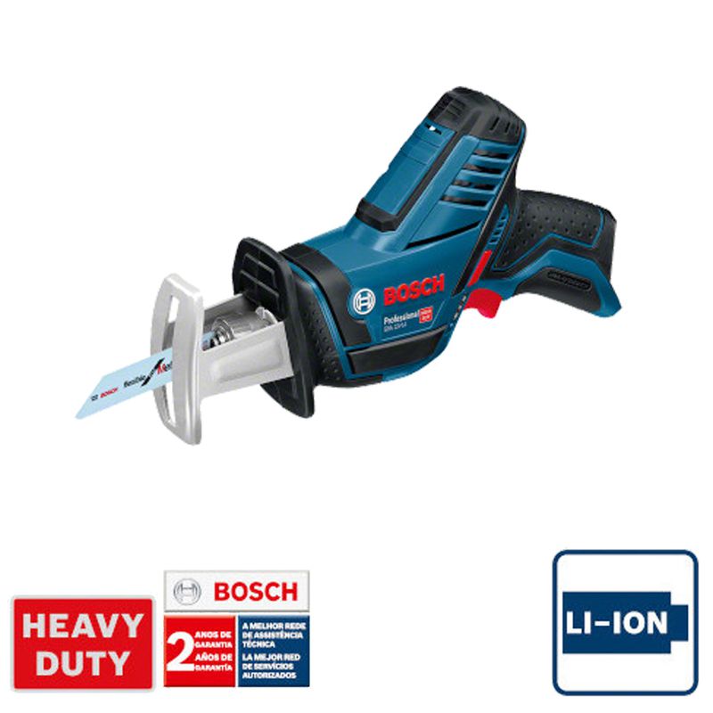 Serra Sabre a Bateria Bosch GSA 12V-LI, 12V, sem Bateria e sem Carregador
