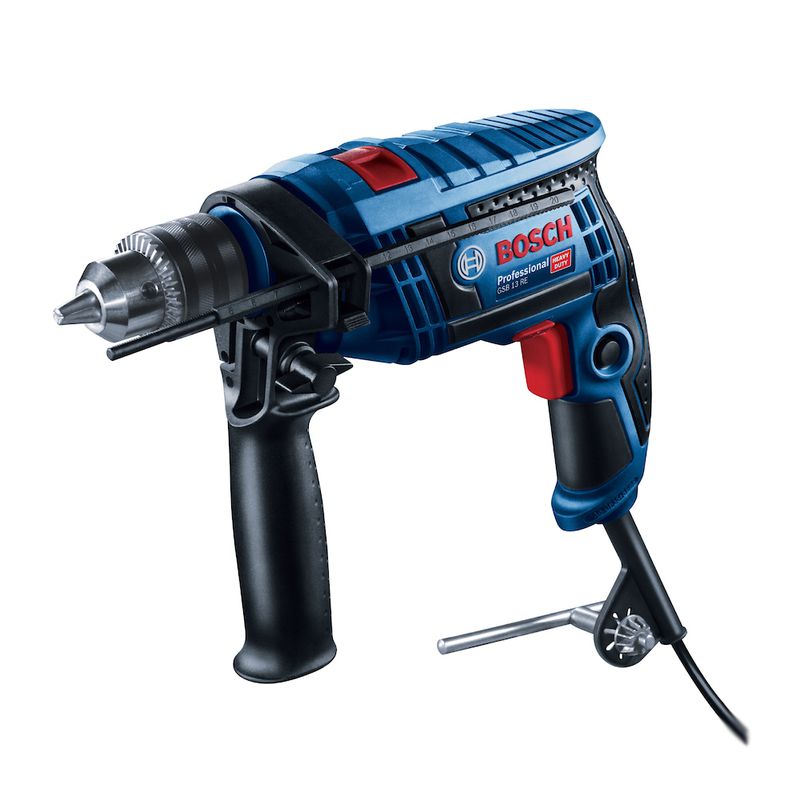 Furadeira de Impacto Bosch GSB 13 RE 650W, com 5 Brocas em Maleta