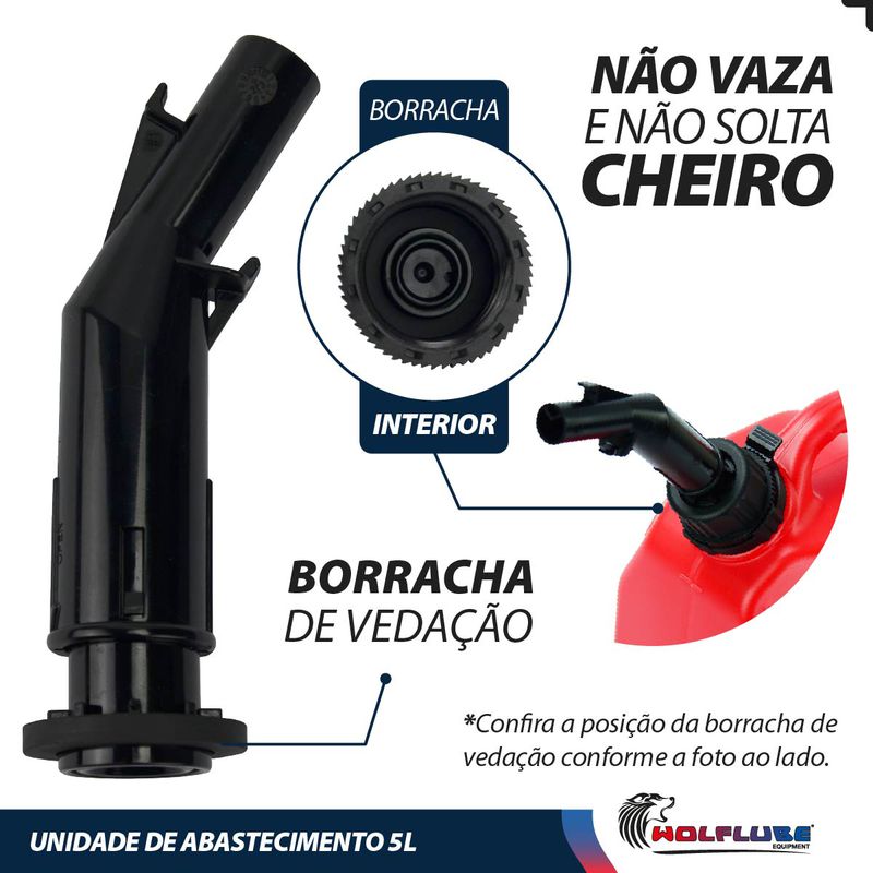 Unidade de Abastecimento Manual Para Transferência de Combustível 5L (2078W) - Lupus