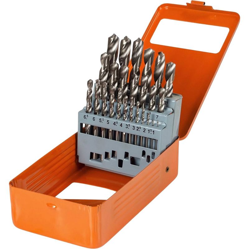 Jogo de Brocas em Aço Rápido 25 Peças 1 - 13mm (410486) - Tactix