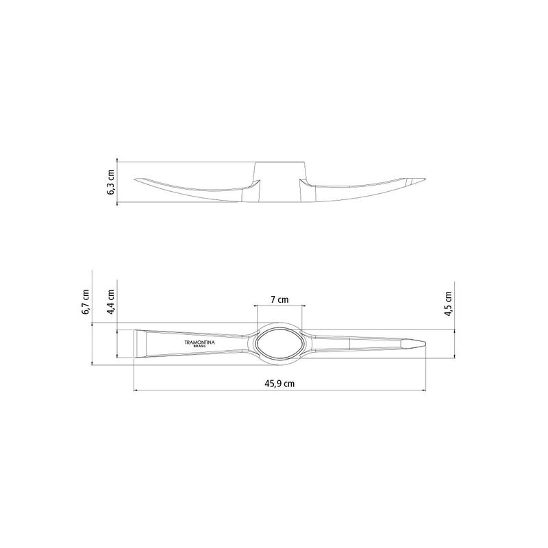 Picareta Estreita em Aço Sem Cabo 4 (77300/403) - Tramontina