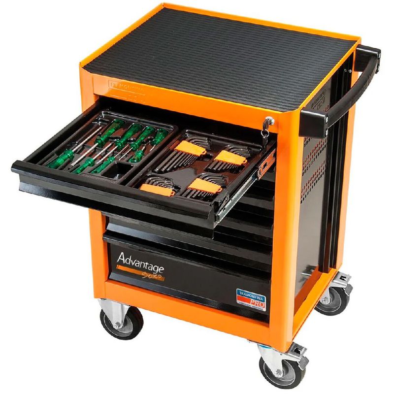 Carrinho Para Ferramentas Com 6 Gavetas e 92 Peças (44950/793) - Tramontina Pro
