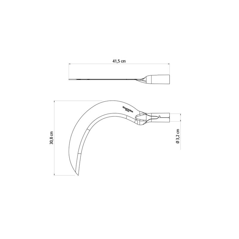 Foice Aberta em Aço Sem Cabo (77614/125) - Tramontina
