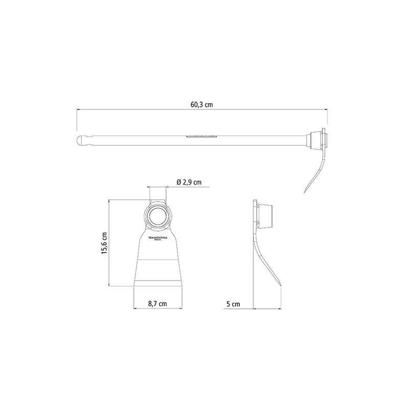 Enxó em Aço Com Cabo de Madeira 60cm (77275/204) - Tramontina