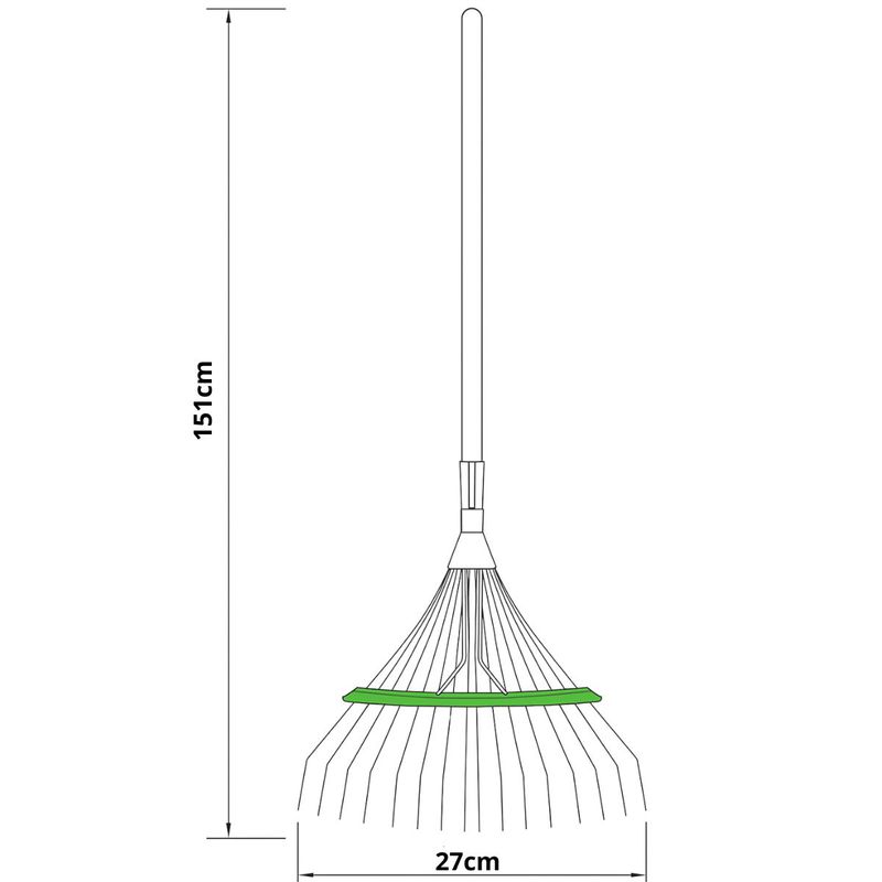 Vassoura Metálica Com Arame Regulável e Cabo (FJ-1103) - Trapp