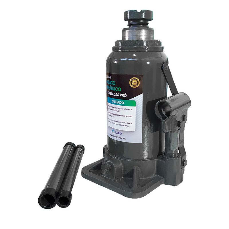 Macaco Hidráulico Pró Tipo Garrafa 16T (LPK-16TP) - Lapek