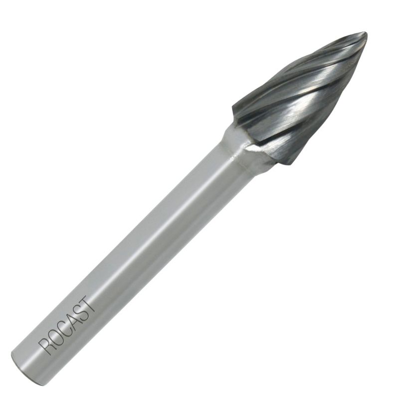 Lima Rotativa Árvore Pontiaguda Para Alumínio 8mm (45,0110) - Rocast
