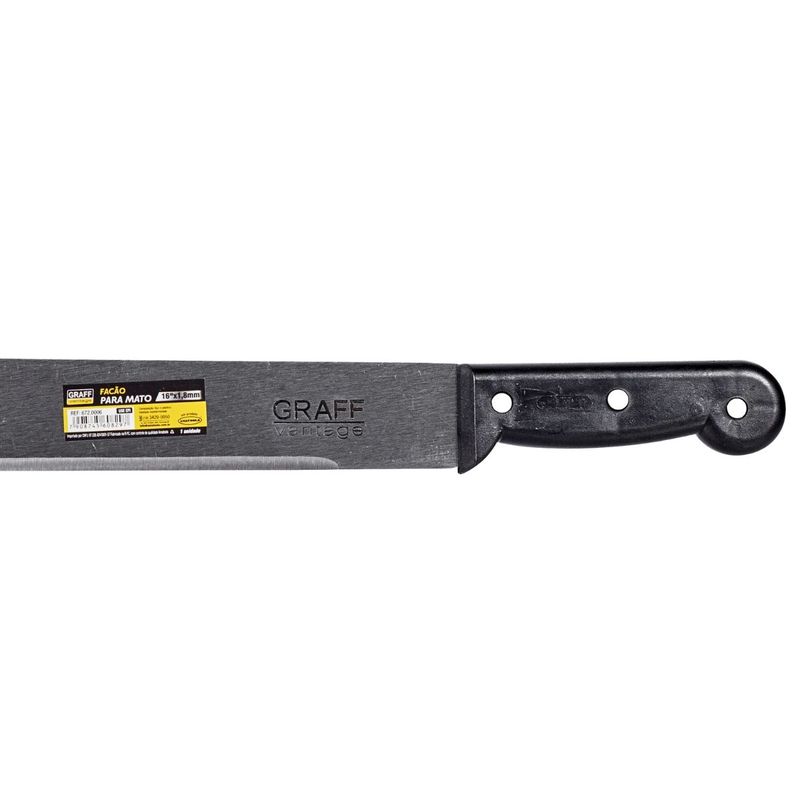 Facão Para Mato Com Cabo Plástico 18'' (672,0007) - Graff Vantage