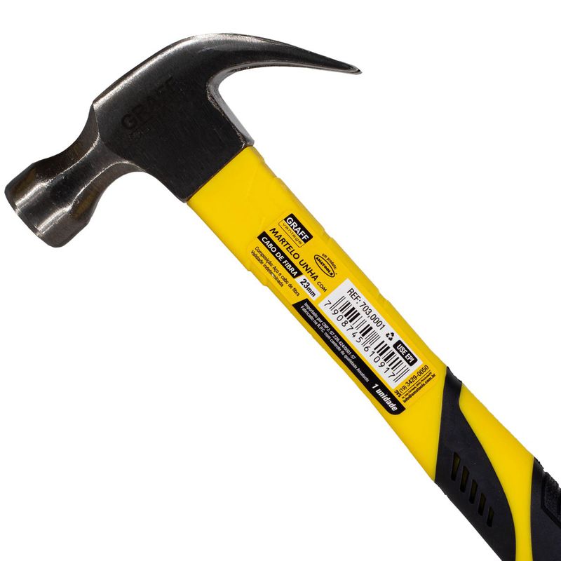 Martelo Unha Com Cabo de Fibra 23mm (703,0001) - Graff Vantage