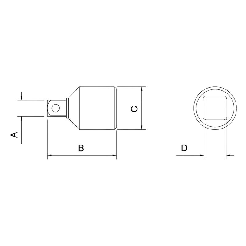 Adaptador Para Soquetes em Aço Cromo Vanádio 3/8'' x 1/2'' (44860/101) - Tramontina Pro