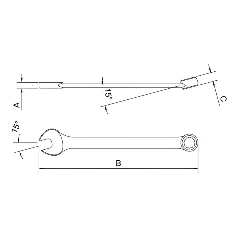 Chave Combinada Plana 7mm (44650/107) - Tramontina Pro