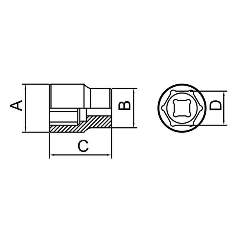 Soquete Sextavado 3/4'' x 1.1/16'' (44867/104) - Tramontina Pro