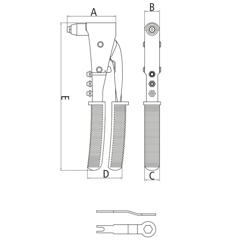 Rebitador Manual 10'' (44024/111) - Tramontina Pro