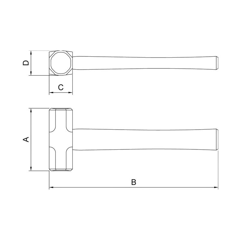 Marreta Oitavada Com Cabo de Madeira 1,5Kg (40500/003) - Tramontina Pro