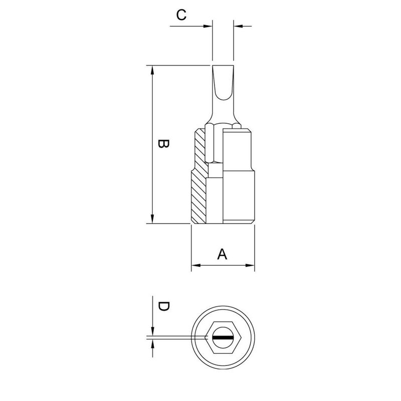 Soquete Ponta Chata 3/8'' x 5,5mm (44815/155) - Tramontina Pro