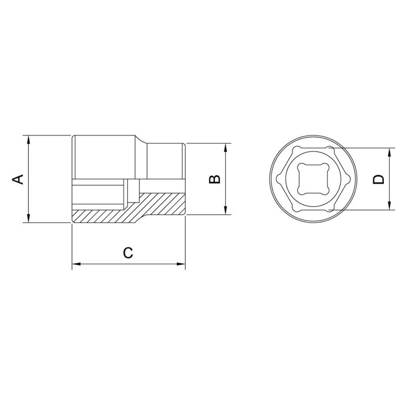 Soquete Sextavado 3/8'' x 16mm (44816/116) - Tramontina Pro