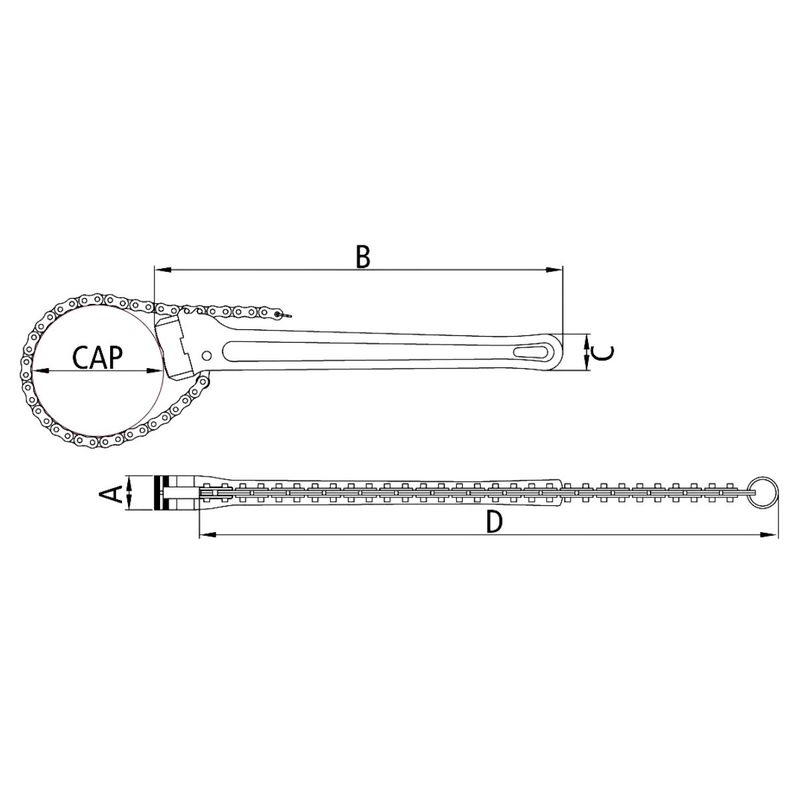 Chave Corrente Para Tubos 18'' (44082/118) - Tramontina Pro