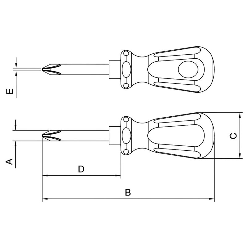 Chave Phillips em Aço Cromo Vanádio 5 x 38mm (44113/001) - Tramontina Pro