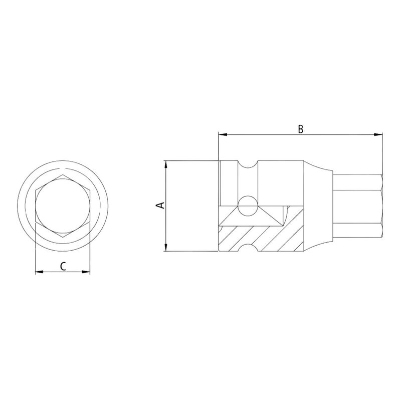 Soquete de Impacto Allen 3/4'' x 12mm (44904/112) - Tramontina Pro