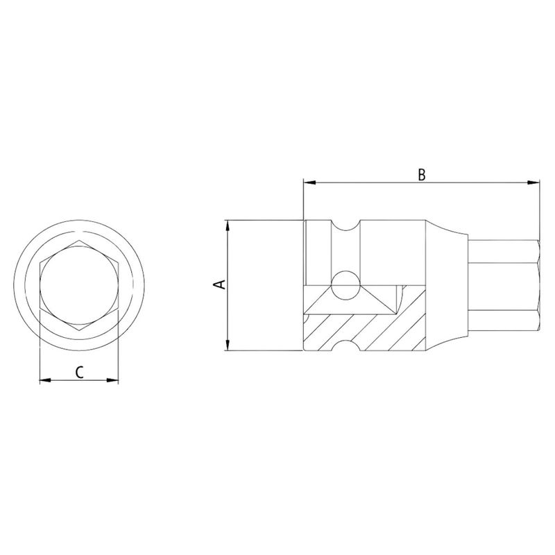 Soquete de Impacto Allen 1/2'' x 9mm (44901/109) - Tramontina Pro