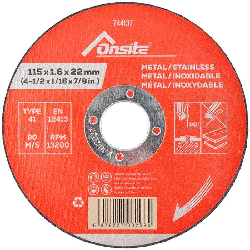 Kit Disco de Corte Deep Cut 4.1/2'' x 1.6mm Com 10 Unidades (744137) - Onsite