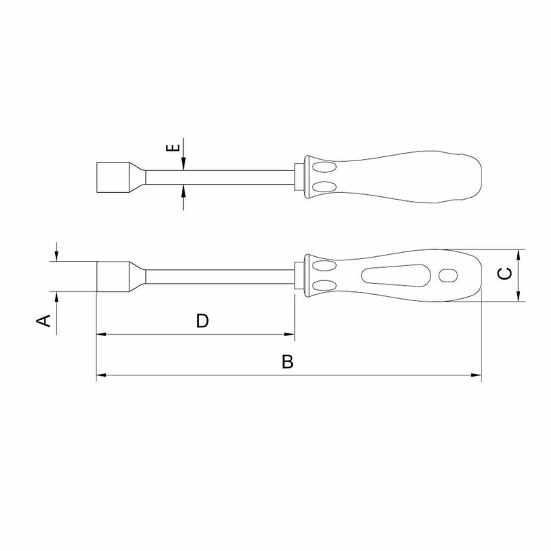 Chave de Fenda Canhão em Aço Cromo Vanádio 3/16'' x 125mm (44261/002) - Tramontina Pro