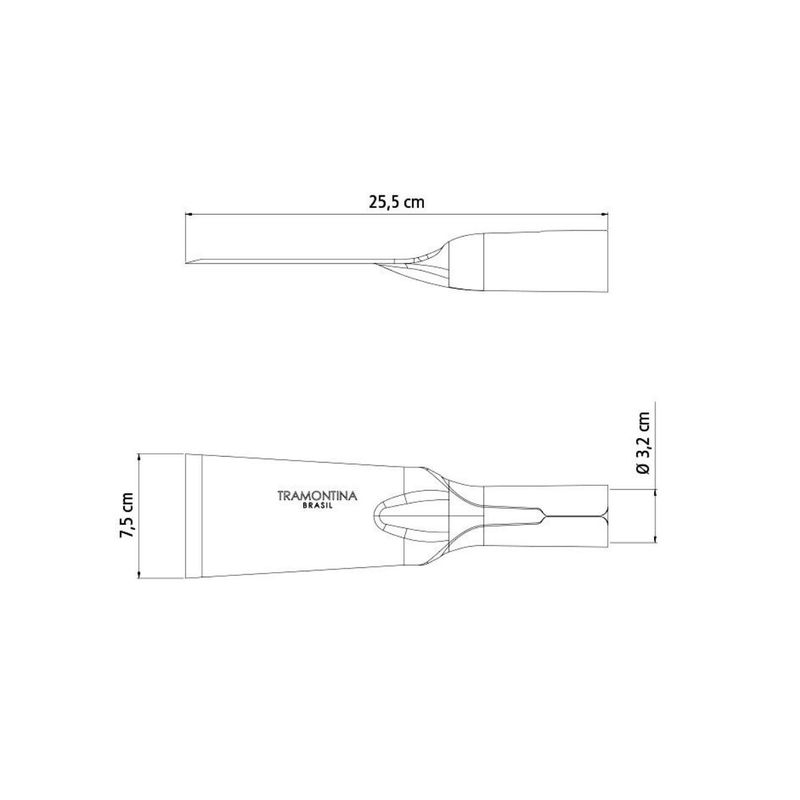 Cavadeira Reta Metálica Sem Cabo (77553/015) - Tramontina